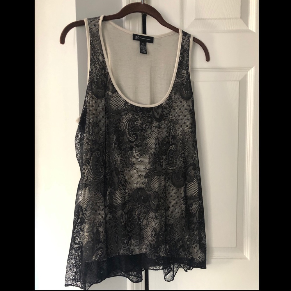 INC Lace Tank Top XL